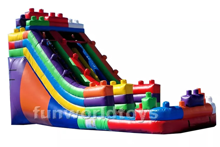 Building block Inflatable water slides FWS333