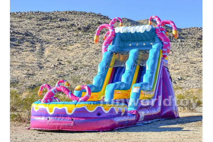 Giant inflatable jungle water slides FWS331