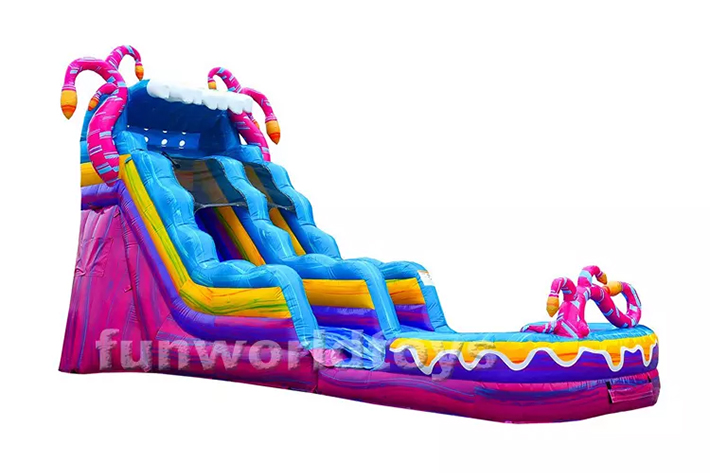 Giant inflatable jungle water slides FWS331