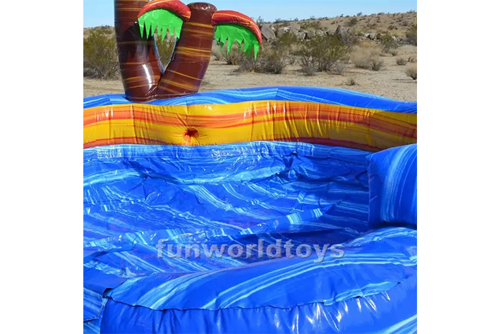 Inflatable Palm Theme Water Slides FWS343