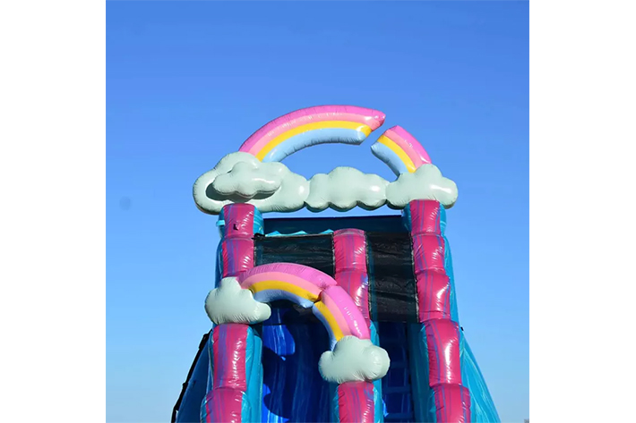 Inflatable rainbow water slides FWS327