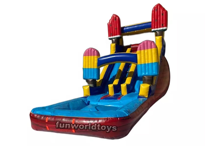 Customized Ice inflatable Water Slide FWS340