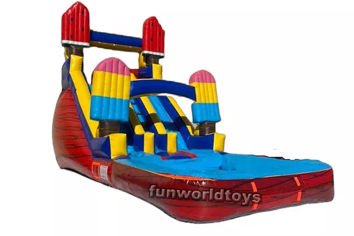 Customized Ice inflatable Water Slide FWS325