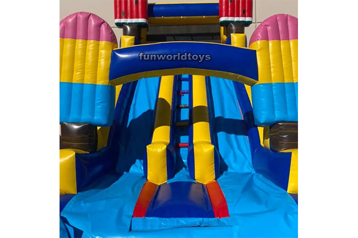 Customized Ice inflatable Water Slide FWS325