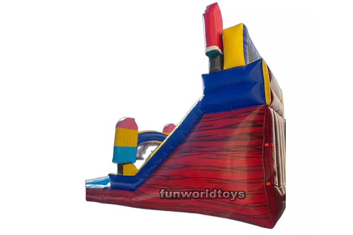 Commercial 15' tall sun inflatable water slide FWS339