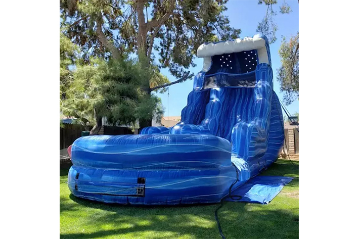 2022 inflatable water slide with pool FWS321