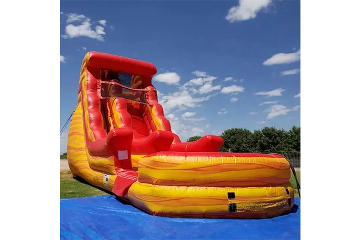 Commercial Volcano inflatable water slide FWS320