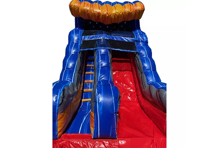 Small inflatable slide with pool FWS319