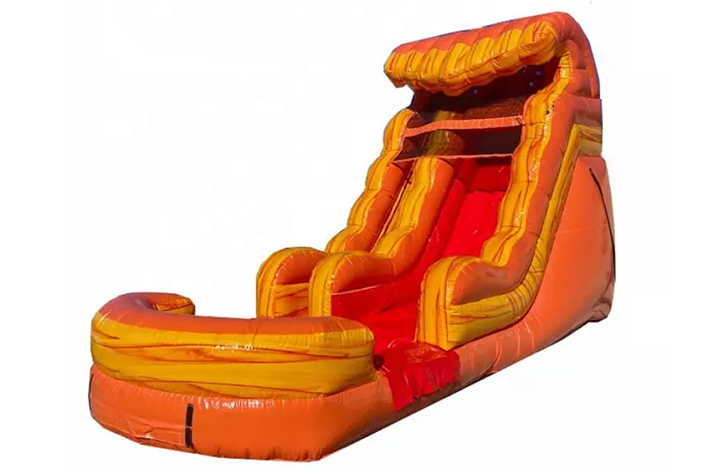 15ft tall Inflatable Orange Crush Water Slide FWS315