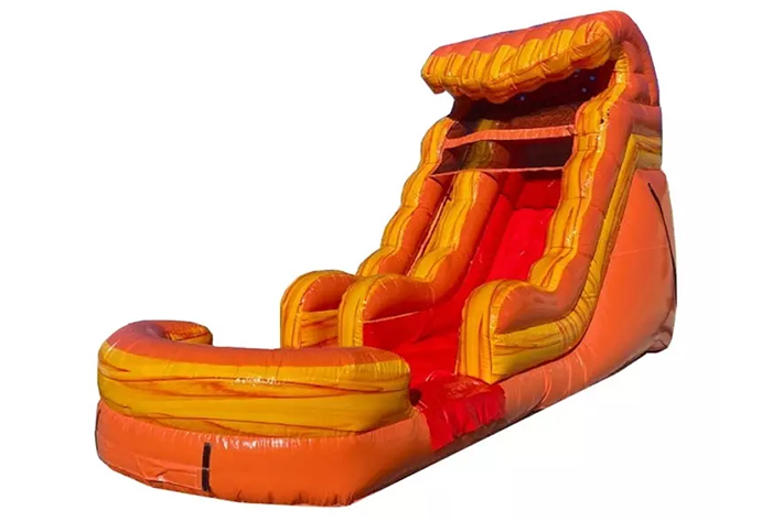 15ft tall Inflatable Orange Crush Water Slide FWS315