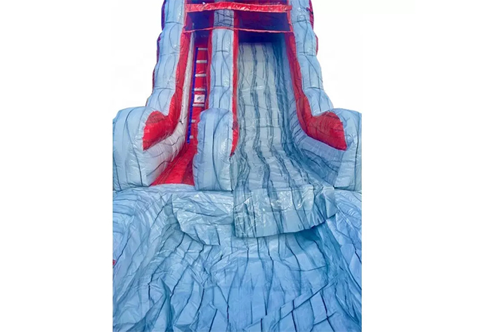 15ft tall Inflatable Red Splash Water Slide FWS314