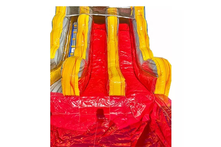 Cheap double lane inflatable water slide FWS309