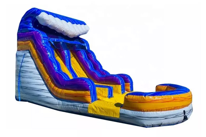 Great double lane inflatable water slide FWS308