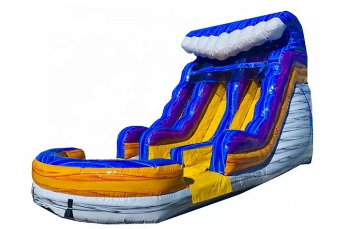 Great double lane inflatable water slide FWS308