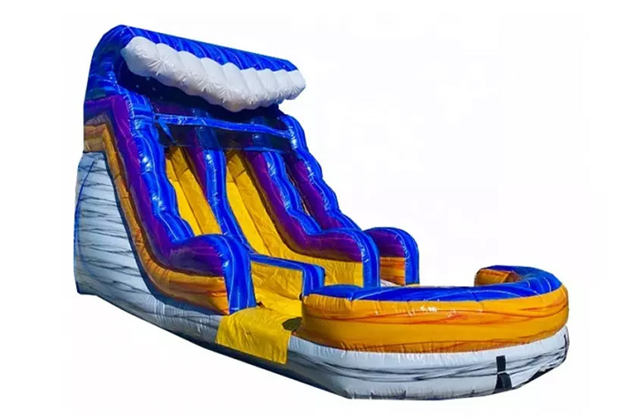 Great double lane inflatable water slide FWS308