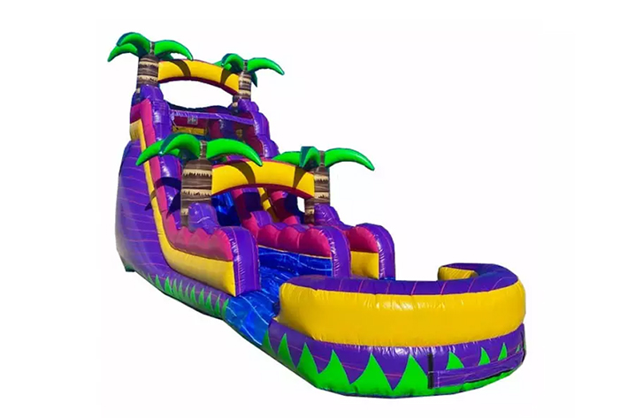 Inflatable wet slides with pool FWS304