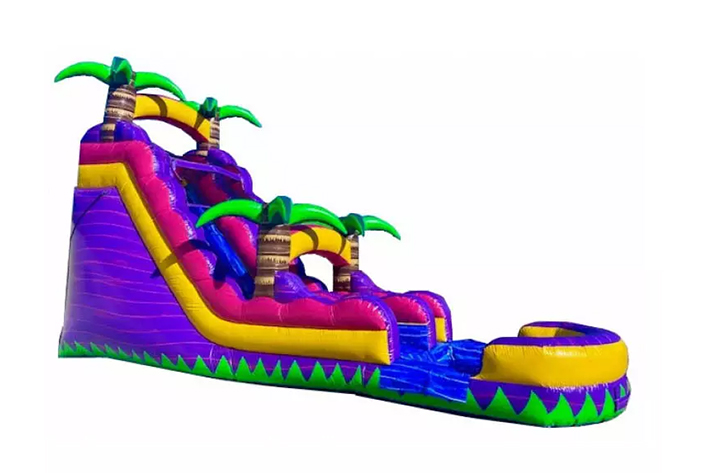 Inflatable wet slides with pool FWS304