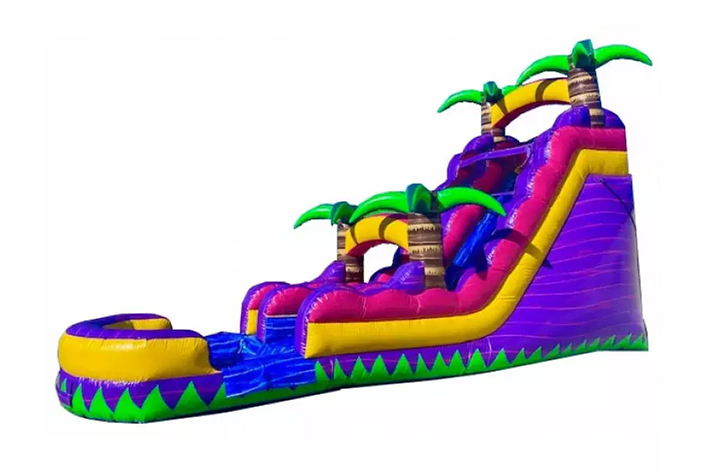 Inflatable wet slides with pool FWS304