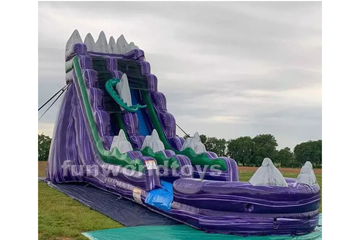 Inflatable Dragon's Lair water slide FWS299