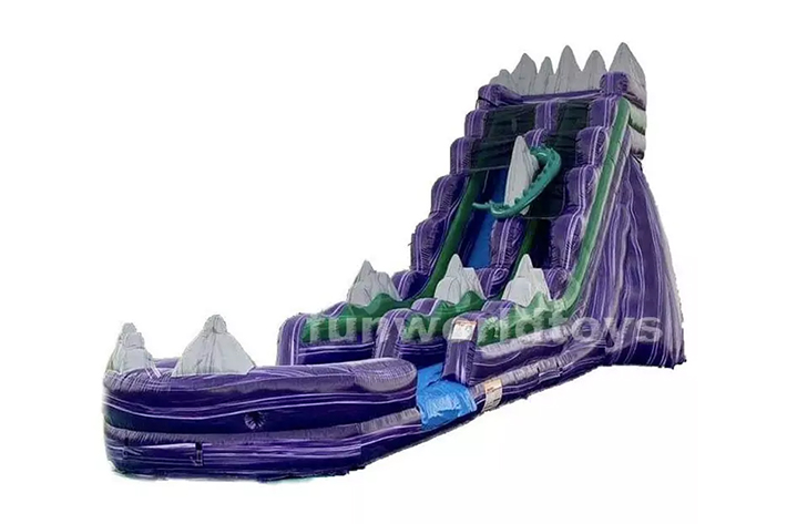 Inflatable Dragon's Lair water slide FWS299