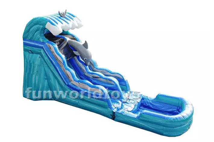 New inflatable ocean water slide FWS296