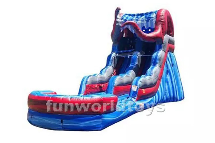 New inflatable ocean water slide FWS296