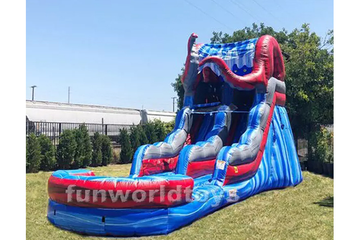 New inflatable ocean water slide FWS296