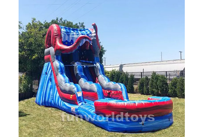 New inflatable ocean water slide FWS296