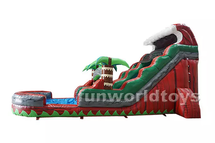 Popular spray inflatable water slide FWS294