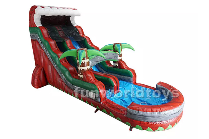 Popular spray inflatable water slide FWS294