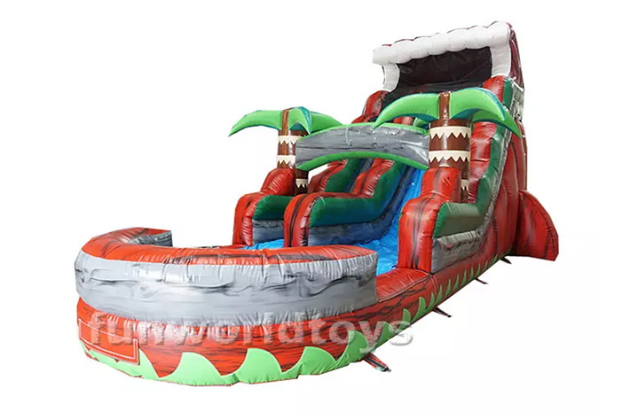 Popular spray inflatable water slide FWS294