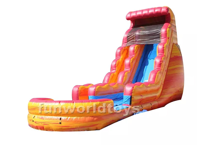 Jumping Bouncy Inflatable water slide FWS291