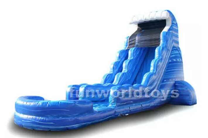 Jumping Bouncy Inflatable water slide FWS291