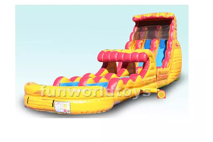 Jumping Bouncy Inflatable water slide FWS291