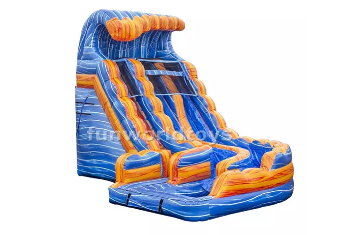 Hot sale Twist inflatable water slide FWS289