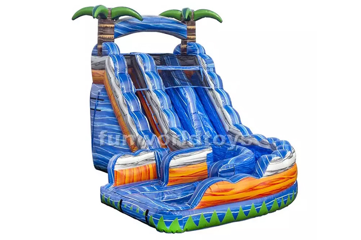 Hot sale Twist inflatable water slide FWS289