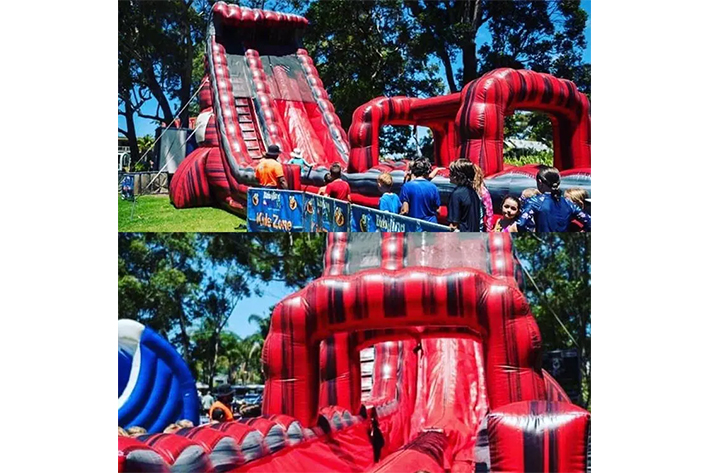 Red Inflatable Adult Size Water Slides FWS283