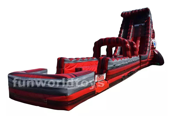 Red Inflatable Adult Size Water Slides FWS283