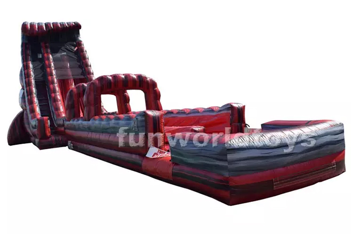 Red Inflatable Adult Size Water Slides FWS283