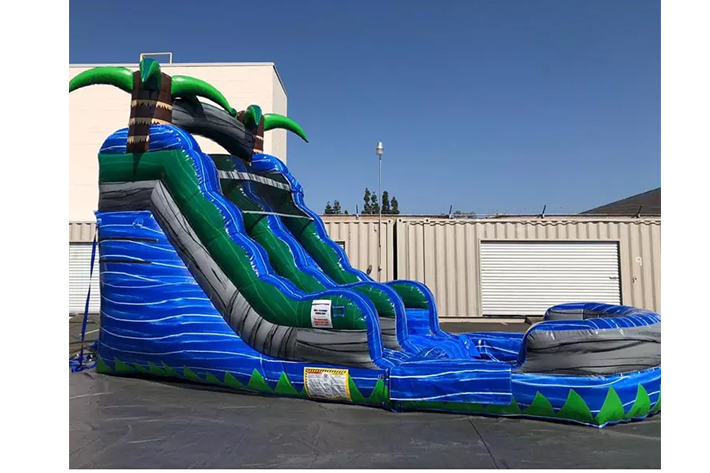 Hot Blue Marble Inflatable water slide FWS282