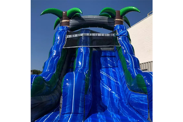 Hot Blue Marble Inflatable water slide FWS282