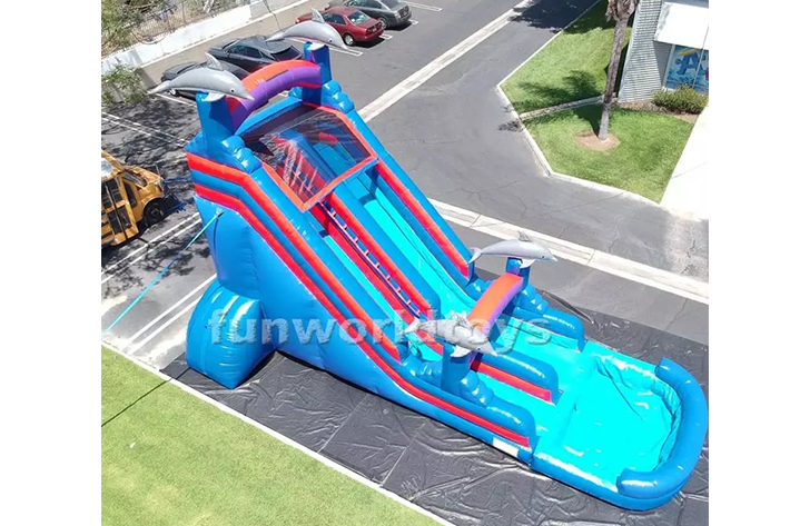 Material dolphin water slide FWS279