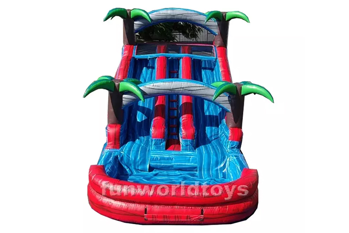 Fun Air Slide Palm Tree Inflatable Water Slide FWS278