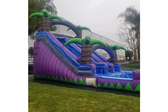 Fun Air Slide Palm Tree Inflatable Water Slide FWS278