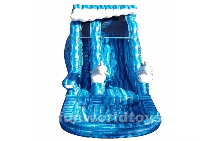 Playground park inflatable water slide FWS276