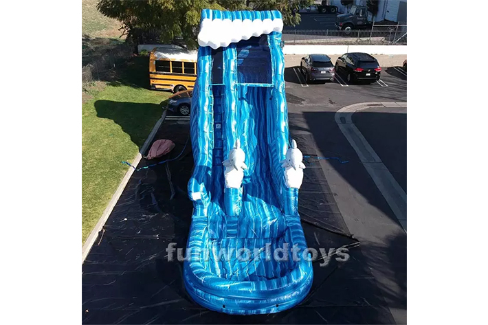 Playground park inflatable water slide FWS276