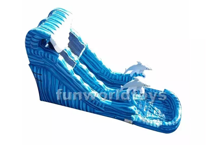 Playground park inflatable water slide FWS276