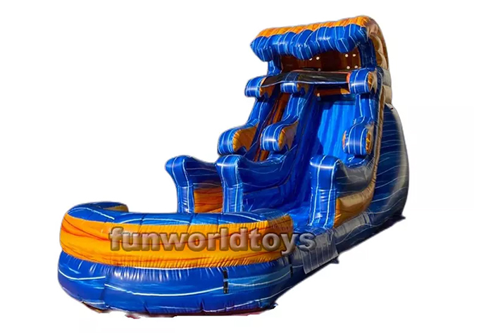 Commercial custom backyard inflatable tropical slide FWS275