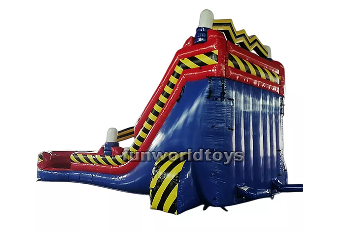 Double inflatable run slides FWS269