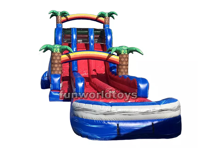 18ft tiki inflatabel water slides FWS266